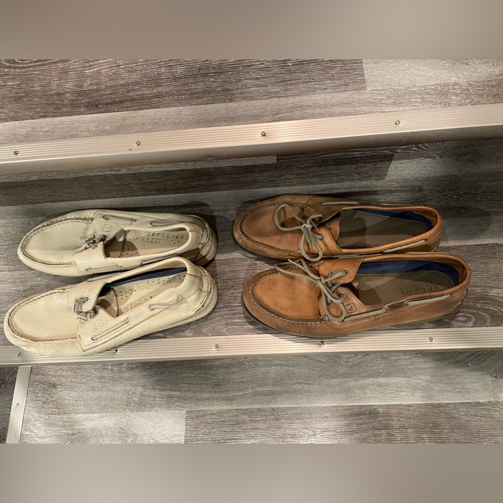 Sperry Topsider leather loafers 2 pairs